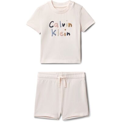 Calvin Klein Sukienka letnia LVCKSJI11B Różowy Regular Fit 86 Różowy Dziewczynka Calvin Klein Sukienka letnia LVCKSJI11B Różowy Regular Fit 86 Różowy Dziewczynka