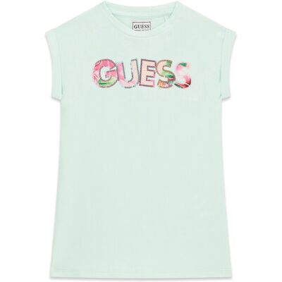 Guess Sukienka codzienna K6GK10 KAE24 Zielony jasny Regular Fit 5Y Zielony jasny Dziewczynka Guess Sukienka codzienna K6GK10 KAE24 Zielony jasny Regular Fit 5Y Zielony jasny Dziewczynka