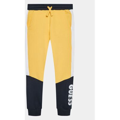 Guess Spodnie dresowe L3BQ11 KAX73 Żółty Regular Fit 7Y Żółty Chłopiec Guess Spodnie dresowe L3BQ11 KAX73 Żółty Regular Fit 7Y Żółty Chłopiec