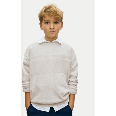 Mayoral Sweter 6356 Beżowy Regular Fit 8Y Beżowy Chłopiec Mayoral Sweter 6356 Beżowy Regular Fit 8Y Beżowy Chłopiec