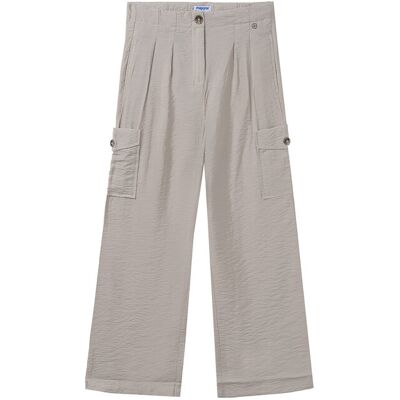 Mayoral Spodnie materiałowe 6536 Beżowy Relaxed Fit 10 Beżowy Dziewczynka Mayoral Spodnie materiałowe 6536 Beżowy Relaxed Fit 10 Beżowy Dziewczynka