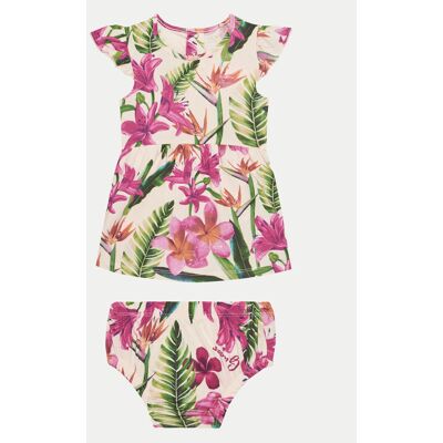Guess Sukienka letnia A5GK08 K6YW4 Różowy Regular Fit 3_6M Różowy Dziewczynka Guess Sukienka letnia A5GK08 K6YW4 Różowy Regular Fit 3_6M Różowy Dziewczynka