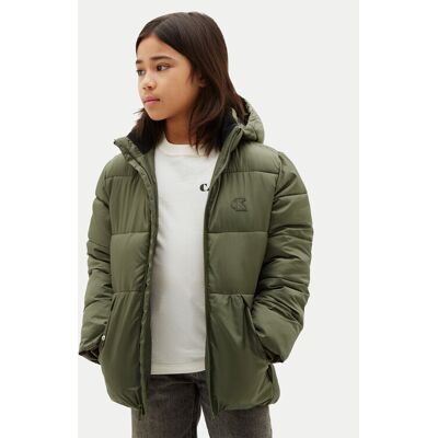Calvin Klein Kurtka zimowa LVCKTJM16B Czarny Regular Fit 16Y Czarny Chłopiec Calvin Klein Kurtka zimowa LVCKTJM16B Czarny Regular Fit 16Y Czarny Chłopiec