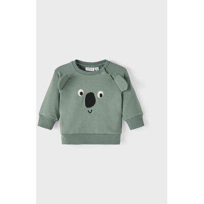 NAME IT Bluza 13212765 Zielony Regular Fit 68 Zielony Chłopiec NAME IT Bluza 13212765 Zielony Regular Fit 68 Zielony Chłopiec