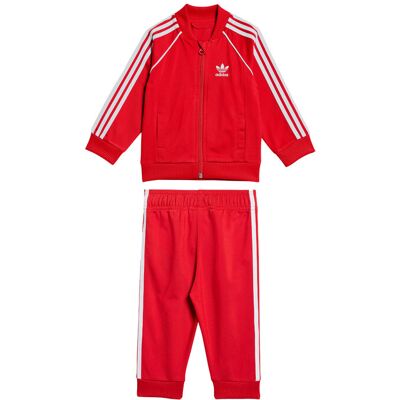Adidas Dres adicolor SST IX7623 Czerwony Regular Fit 3_6M Czerwony Unisex Dziecko Adidas Dres adicolor SST IX7623 Czerwony Regular Fit 3_6M Czerwony Unisex Dziecko