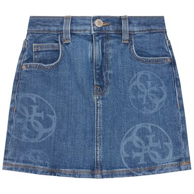Guess Spódnica jeansowa J5YD07 D4MS0 Niebieski Regular Fit 16 Niebieski Dziewczynka Guess Spódnica jeansowa J5YD07 D4MS0 Niebieski Regular Fit 16 Niebieski Dziewczynka