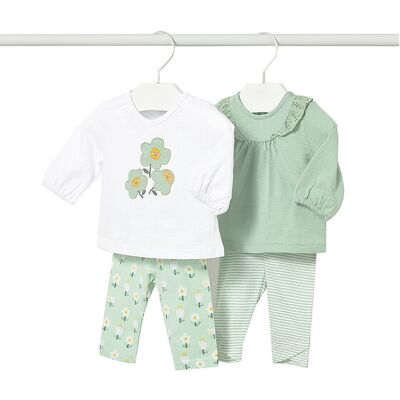 Mayoral Komplet bluzka i legginsy 1741 Zielony Regular Fit 1_2M Zielony Dziewczynka Mayoral Komplet bluzka i legginsy 1741 Zielony Regular Fit 1_2M Zielony Dziewczynka