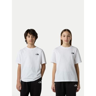 The North Face T-Shirt Essential NF0A8EFP Biały Relaxed Fit M Biały Unisex Dziecko The North Face T-Shirt Essential NF0A8EFP Biały Relaxed Fit M Biały Unisex Dziecko