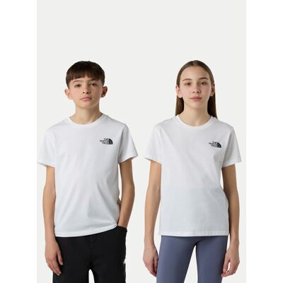 The North Face T-Shirt Simple Dome NF0A87T4 Biały Regular Fit L Biały Unisex Dziecko The North Face T-Shirt Simple Dome NF0A87T4 Biały Regular Fit L Biały Unisex Dziecko
