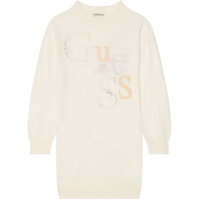Guess Sukienka dzianinowa J5BK20 Z2NQ2 Beżowy Regular Fit 14 Beżowy Dziewczynka Guess Sukienka dzianinowa J5BK20 Z2NQ2 Beżowy Regular Fit 14 Beżowy Dziewczynka