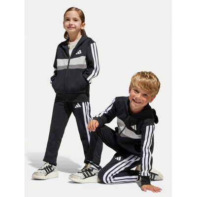 Adidas Dres Seasonal Essentials Tiberio 3-Stripes JY0520 Czarny Regular Fit 5_6Y Czarny Chłopiec Adidas Dres Seasonal Essentials Tiberio 3-Stripes JY0520 Czarny Regular Fit 5_6Y Czarny Chłopiec