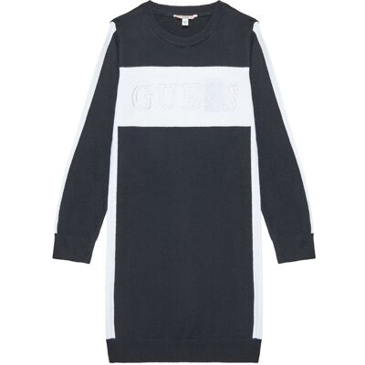 Guess Sukienka dzianinowa J5YK01 Z3GW0 Czarny Regular Fit 14 Czarny Dziewczynka Guess Sukienka dzianinowa J5YK01 Z3GW0 Czarny Regular Fit 14 Czarny Dziewczynka