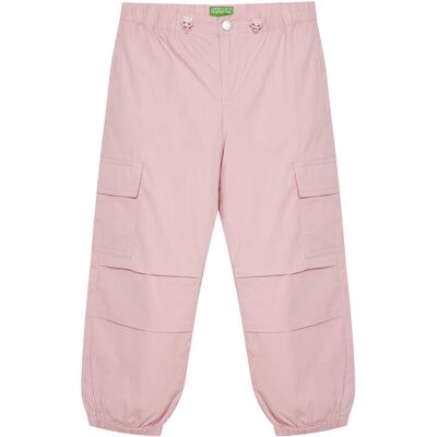 United Colors Of Benetton Spodnie materiałowe 4L2VCF046 Różowy Relaxed Fit 168 Różowy Dziewczynka United Colors Of Benetton Spodnie materiałowe 4L2VCF046 Różowy Relaxed Fit 168 Różowy Dziewczynka