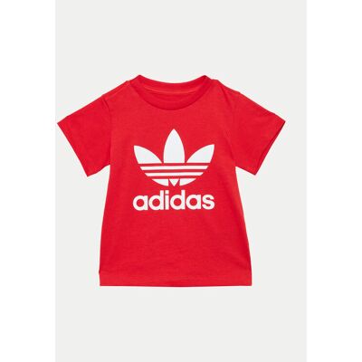 Adidas T-Shirt Trefoil IX5115 Czerwony Regular Fit 3_6M Czerwony Unisex Dziecko Adidas T-Shirt Trefoil IX5115 Czerwony Regular Fit 3_6M Czerwony Unisex Dziecko