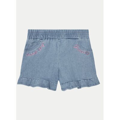 Guess Szorty jeansowe K5GD04 D5160 Niebieski 3 Niebieski Dziewczynka Guess Szorty jeansowe K5GD04 D5160 Niebieski 3 Niebieski Dziewczynka