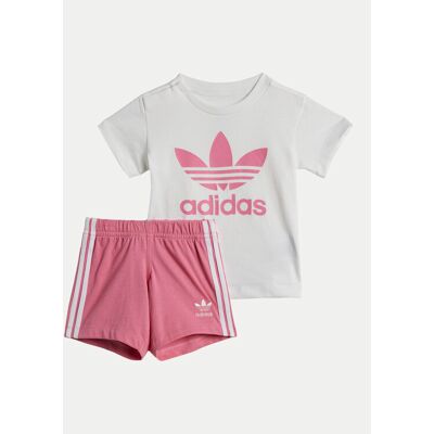 Adidas Komplet t-shirt i spodenki JE0523 Różowy Regular Fit 0_3M Różowy Dziewczynka Adidas Komplet t-shirt i spodenki JE0523 Różowy Regular Fit 0_3M Różowy Dziewczynka