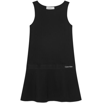 Calvin Klein Jeans Sukienka codzienna IG0IG03079 Czarny Regular Fit 12 Czarny Dziewczynka Calvin Klein Jeans Sukienka codzienna IG0IG03079 Czarny Regular Fit 12 Czarny Dziewczynka