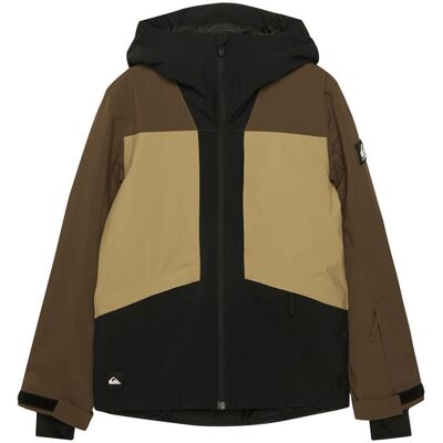 Quiksilver Kurtka narciarska Ambition EQBTJ03213 Brązowy Regular Fit XS Brązowy Chłopiec Quiksilver Kurtka narciarska Ambition EQBTJ03213 Brązowy Regular Fit XS Brązowy Chłopiec