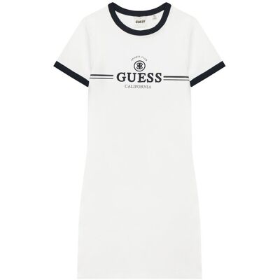 Guess Sukienka codzienna J6GK26 KCQX1 Biały Slim Fit 10Y Biały Dziewczynka Guess Sukienka codzienna J6GK26 KCQX1 Biały Slim Fit 10Y Biały Dziewczynka