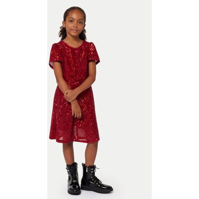 MICHAEL KORS KIDS Sukienka elegancka R30168 M Czerwony Regular Fit 12 Czerwony Dziewczynka MICHAEL KORS KIDS Sukienka elegancka R30168 M Czerwony Regular Fit 12 Czerwony Dziewczynka