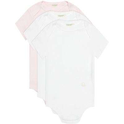 United Colors Of Benetton Komplet body dziecięcych 3GI70B079 Różowy 68 Różowy Dziewczynka United Colors Of Benetton Komplet body dziecięcych 3GI70B079 Różowy 68 Różowy Dziewczynka