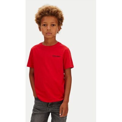 Calvin Klein Jeans T-Shirt Minimal Logo IB0IB02608 Czerwony Regular Fit 16 Czerwony Chłopiec Calvin Klein Jeans T-Shirt Minimal Logo IB0IB02608 Czerwony Regular Fit 16 Czerwony Chłopiec