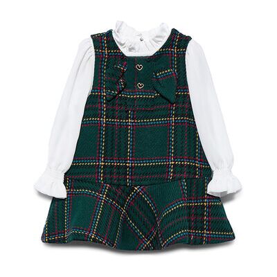 Abel & Lula Sukienka codzienna 5511 Zielony Regular Fit 6_9M Zielony Dziewczynka Abel & Lula Sukienka codzienna 5511 Zielony Regular Fit 6_9M Zielony Dziewczynka
