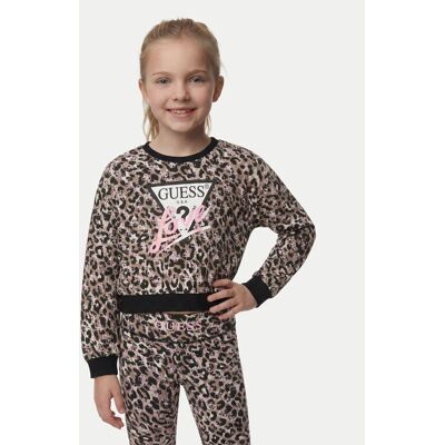 Guess Bluza J6YQ04 K3897 Czarny Regular Fit 10Y Czarny Dziewczynka Guess Bluza J6YQ04 K3897 Czarny Regular Fit 10Y Czarny Dziewczynka