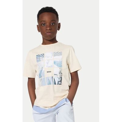 Boss T-Shirt J52988 D Beżowy Regular Fit 14Y Beżowy Chłopiec Boss T-Shirt J52988 D Beżowy Regular Fit 14Y Beżowy Chłopiec