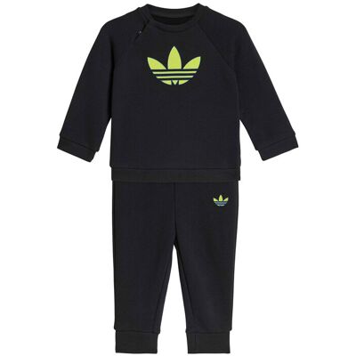 Adidas Dres Trefoil KD1046 Czarny Regular Fit 18_24M Czarny Unisex Dziecko Adidas Dres Trefoil KD1046 Czarny Regular Fit 18_24M Czarny Unisex Dziecko