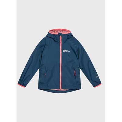 Jack Wolfskin Kurtka przeciwdeszczowa Rainy Days 1604816 M Granatowy Regular Fit 128 Granatowy Dziewczynka Jack Wolfskin Kurtka przeciwdeszczowa Rainy Days 1604816 M Granatowy Regular Fit 128 Granatowy Dziewczynka
