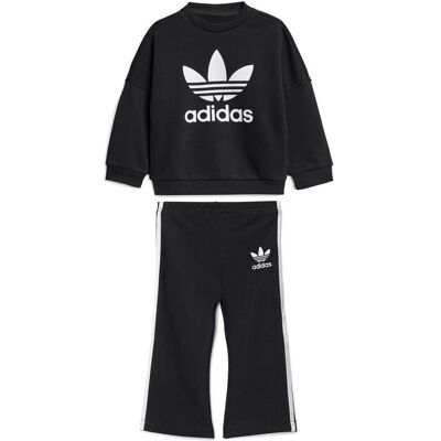 Adidas Komplet bluza i legginsy JC7867 Czarny Flared Fit 3_6M Czarny Dziewczynka Adidas Komplet bluza i legginsy JC7867 Czarny Flared Fit 3_6M Czarny Dziewczynka