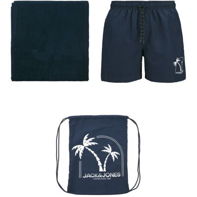 Jack & Jones Junior Szorty kąpielowe Maui 12283797 Granatowy Regular Fit 152 Granatowy Chłopiec Jack & Jones Junior Szorty kąpielowe Maui 12283797 Granatowy Regular Fit 152 Granatowy Chłopiec