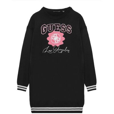 Guess Sukienka dzianinowa J5YK09 Z3OF0 Czarny Regular Fit 14 Czarny Dziewczynka Guess Sukienka dzianinowa J5YK09 Z3OF0 Czarny Regular Fit 14 Czarny Dziewczynka