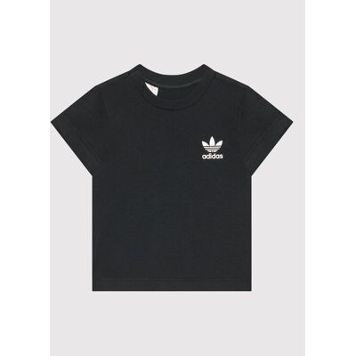 Adidas T-Shirt adicolor HC1915 Czarny Regular Fit 0_3M Czarny Chłopiec Adidas T-Shirt adicolor HC1915 Czarny Regular Fit 0_3M Czarny Chłopiec