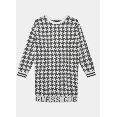 Guess Sukienka dzianinowa J3BK04 Z3AH0 Biały Regular Fit 12 Biały Dziewczynka Guess Sukienka dzianinowa J3BK04 Z3AH0 Biały Regular Fit 12 Biały Dziewczynka