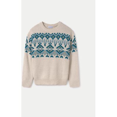 Mayoral Sweter 7304 Beżowy Regular Fit 12 Beżowy Dziewczynka Mayoral Sweter 7304 Beżowy Regular Fit 12 Beżowy Dziewczynka