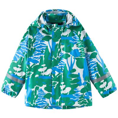 Reima Kurtka przeciwdeszczowa Vesi 5100025A Zielony Regular Fit 140 Zielony Dziewczynka Reima Kurtka przeciwdeszczowa Vesi 5100025A Zielony Regular Fit 140 Zielony Dziewczynka
