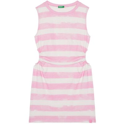 United Colors Of Benetton Sukienka letnia 3SL3CV013 Różowy Regular Fit 160 Różowy Dziewczynka United Colors Of Benetton Sukienka letnia 3SL3CV013 Różowy Regular Fit 160 Różowy Dziewczynka