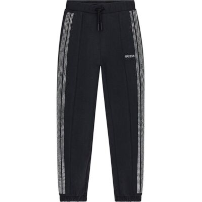 Guess Spodnie dresowe J6RB17 KCAY2 Czarny Regular Fit 4Y Czarny Dziewczynka Guess Spodnie dresowe J6RB17 KCAY2 Czarny Regular Fit 4Y Czarny Dziewczynka