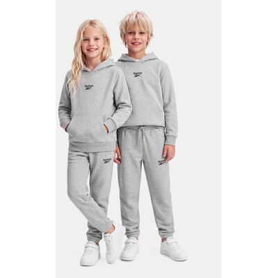 Reebok Komplet dresowy RK95228CCB Szary Regular Fit 5_6Y Szary Chłopiec Reebok Komplet dresowy RK95228CCB Szary Regular Fit 5_6Y Szary Chłopiec