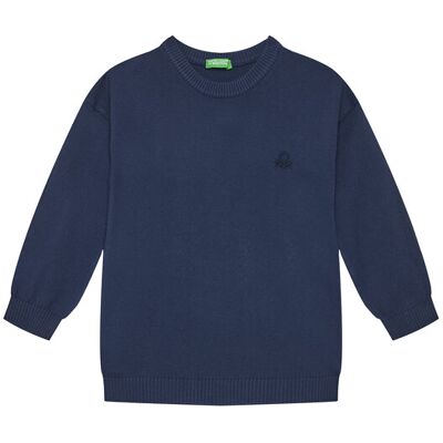 United Colors Of Benetton Sweter 1098G100U Granatowy Regular Fit 90 Granatowy Chłopiec United Colors Of Benetton Sweter 1098G100U Granatowy Regular Fit 90 Granatowy Chłopiec