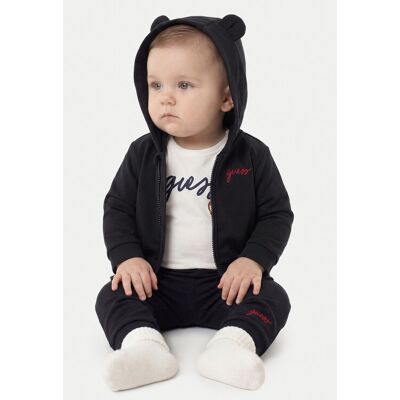Guess Komplet bluza, body i spodnie dresowe H6YG09 K4135 Granatowy Regular Fit 3_6M Granatowy Chłopiec Guess Komplet bluza, body i spodnie dresowe H6YG09 K4135 Granatowy Regular Fit 3_6M Granatowy Chłopiec