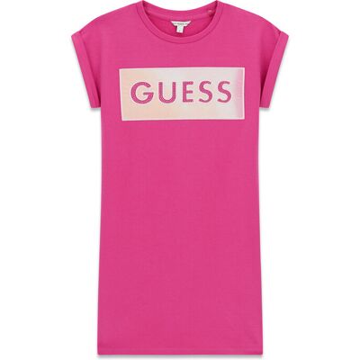 Guess Sukienka codzienna J6GK05 KAE24 Różowy Regular Fit 7Y Różowy Dziewczynka Guess Sukienka codzienna J6GK05 KAE24 Różowy Regular Fit 7Y Różowy Dziewczynka