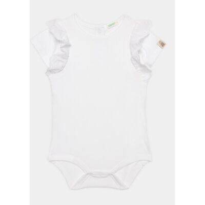 United Colors Of Benetton Body dziecięce 3P4ZAB00D Biały Regular Fit 68 Biały Unisex Dziecko United Colors Of Benetton Body dziecięce 3P4ZAB00D Biały Regular Fit 68 Biały Unisex Dziecko
