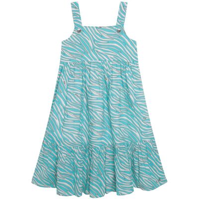MICHAEL KORS KIDS Sukienka R12148 S Turkusowy Regular Fit 6 Turkusowy Dziewczynka MICHAEL KORS KIDS Sukienka R12148 S Turkusowy Regular Fit 6 Turkusowy Dziewczynka