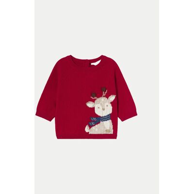 Mayoral Sweter 2306 Czerwony Regular Fit 1_2M Czerwony Chłopiec Mayoral Sweter 2306 Czerwony Regular Fit 1_2M Czerwony Chłopiec