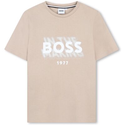 Boss T-Shirt J52046 D Beżowy Regular Fit 14Y Beżowy Chłopiec Boss T-Shirt J52046 D Beżowy Regular Fit 14Y Beżowy Chłopiec