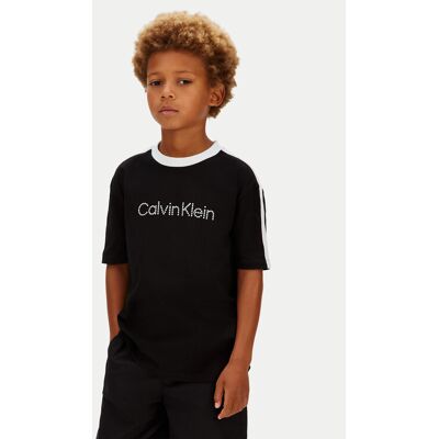Calvin Klein Jeans T-Shirt LVCKSJA01B Czarny Regular Fit 8 Czarny Unisex Dziecko Calvin Klein Jeans T-Shirt LVCKSJA01B Czarny Regular Fit 8 Czarny Unisex Dziecko