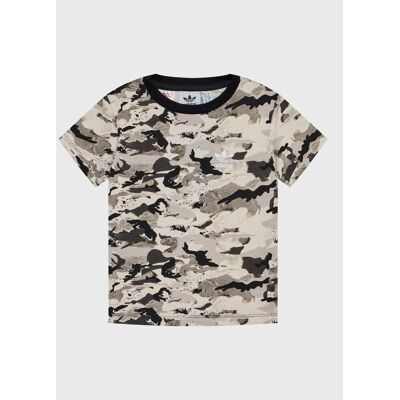 Adidas T-Shirt Allover HK0276 Beżowy Regular Fit 18_24M Beżowy Unisex Dziecko Adidas T-Shirt Allover HK0276 Beżowy Regular Fit 18_24M Beżowy Unisex Dziecko